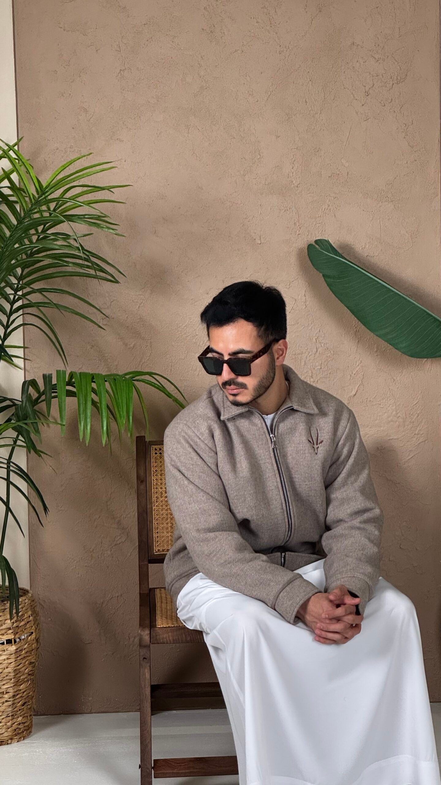 جاكيت رصاصي بطانة فزو