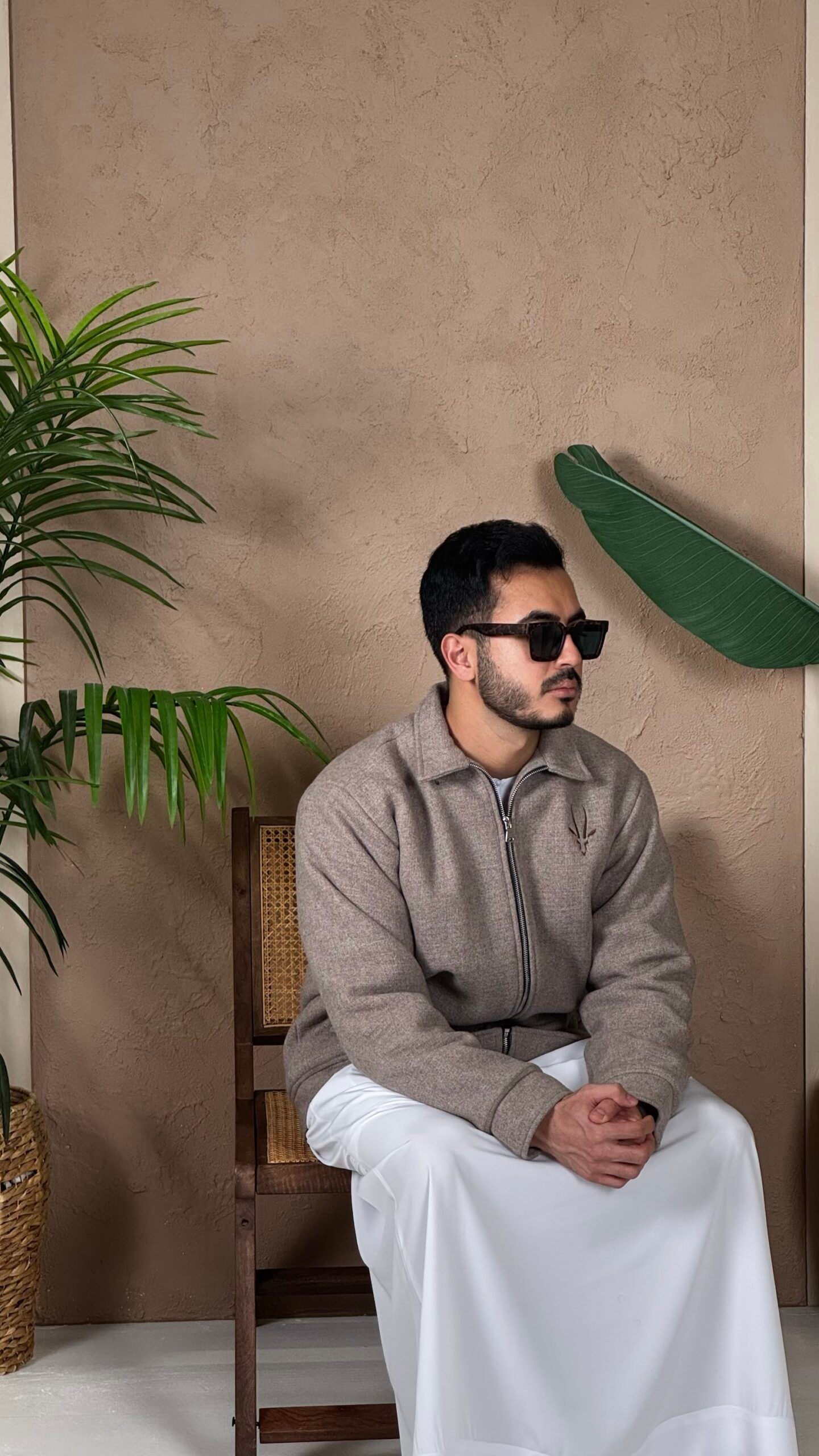 جاكيت رصاصي بطانة فزو